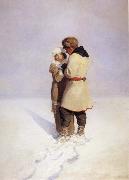 NC Wyeth At Last Howerer she had let pascal sarotte see her mind oil painting artist